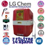 Lg Chem Cool Kırmızı Beyaz Pompalı Montaj Dahil 12 Litre 7 Filtre 14 Aşama Su Arıtma Cihazı