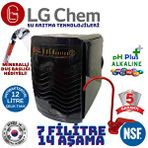 Lg Chem Gold Siyah Renk 12 Litre Kirmizi Musluklu Mineral Alkali Ve Coconut Filitreli Su Aritma Cihazi Gold Siyah