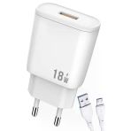 Lg G2 G3 G4 G5 G6 Q6 Q60 K40s Mini Beat Şarj Aleti Micro Usb Set 18W Sy-18Wm