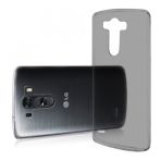 Lg G4 Beat 5.2" Kilif Soft Silikon Seffaf-Siyah Arka Kapak