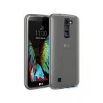 Lg K10 2017 Kilif Soft Silikon Seffaf-Siyah Arka Kapak