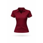 LG LAGULER Polo Yaka Slim Fit Düz Renkli Likralı Penye Pamuklu Esnek Kumaş Kısa Kollu Tişört/Üst Kadın Giyim