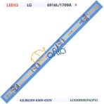 Lg Lc420due Fg P2, 42lb620v, 6916l-1709a, 6916l-1956a, 6916l-1957a, 42lb585v-620v Tv Led Çubuk A 1 Adet
