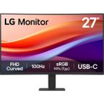 Lg Monitör 27″ Kavisli, Fhd, 100 Hz, LED Va Paneli, 1000R (27U421A-B) - 0,03 ms