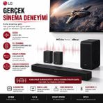 Lg Oyun ve Sinema Modlu 9.1.5 Kanal Premium Soundbar Wi-Fi Airplay Spotify Connect Uyumlu 810 W Akıllı Subwoofer Ses Çözümü - Siyah