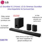 Lg Soundbar 810W, Lg Ev Sineması Soundbar, Arka Hoparlörler ile 9.1.5 Kanal, Surround Ses + Xiaomi Sound Pocket Bluetooth Hoparlör Hediye - Siyah