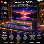 Lg Soundbar SC9S | 3.1.3 Kanal, 400W, Lg OLED Evo C Serisi Için Özel Wow Bağlantı Parçası - Siyah