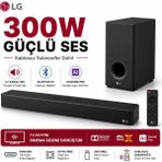 Lg Subwoofer Dahil 300 W Ultra Ses Güçlü 2.1 Kanal Yapay Zeka Destekli Akıllı Bluetooth Soundbar Televizyon Ses Sistemi - Siyah