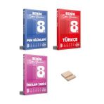 LGS 8. Sınıf Benim Hocam Fen Türkçe ve İnkılap Soru Bankam 3lü Set + Telefon Standı