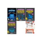Lgs 8. Sınıf Challenger 5'li Genel Türkçe Mat Fen Deneme Set Deneme ve Fosforlu Kalem Hediyeli)