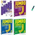 Lgs 8. Sınıf Jumbo Serisi Matematik Türkçe Fen ve Genel 4lü Set Denemeleri - setli ürün