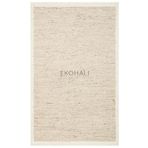 Lhasa Koleksiyonu Yün ve Jüt ile Üretilen El Dokuması Halı LHS 01 Grey Cream, 80 x 300