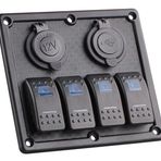 LHR BFY Switch Panel 4'lü. USB + 12V Çakmaklık
