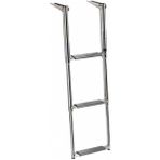 Lhr Teleskopik Krom Tekne Merdiveni 3 Basamaklı, Boy 85cm