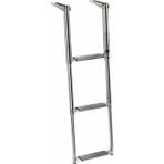 Lhr Teleskopik Krom Tekne Merdiveni 4 Basamaklı, Boy 110cm