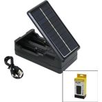 LI-ION CHARGER MS-TYN82 SOLAR - GÜNEŞ ENERJİLİ 2Lİ PİL ŞARJ ALETİ 1200mA (2818)