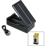 Lı-Ion Charger MS-TYN82 Solar - Güneş Enerjili 2li Pil Şarj Aleti 1200MA (4767) - Lisinya