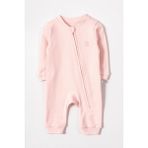 Liaboo Organik Pamuk Fermuarlı Bebek Tulumu Pembe 3-6 Ay - 00406 Pembe - 3 - 6 Ay