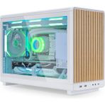 Lian Li Dan Case A3 Beyaz Ahşap M-ATX Mini-Tower Kasa (G99.A3W-WD.00)