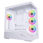 Lian Li V100 ATX Mid-Tower PC Kasası, 4 x 120 mm ARGB PWM Fanlar Önceden Kurulmuş, LED RGB Şerit, Temperli Camlı Ekran Platformu, Destek 420mm GPU'lar, 360mm Radyatör, Optimize Edilmiş Hava Akımı