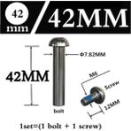 Liangduo Shop 42 mm Stil M6&φ8* Scooter Paten Bisiklet Bisiklet Amortisörler Somun ve Cıvata Vida Aksesuarlar (Yurt Dışından) - Renkli - 1