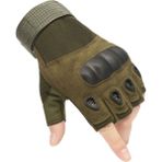 Liangduo Shop Armygreen-B Tarzı M Boyutu Kaymaz Aşınmaya Dayanıklı Anti-Bıçak Fiber Deri Taktik Eldiven Sürme Koruma Anti Kesme Fitness Eğitimi Ordu Askeri (Yurt Dışından) - bisiklet eldiveni
