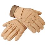 Liangduo Shop Kahaki Stili Xl Boyutu Deri Pamuk Yürüyüş Motosiklet Yarım Parmak Avcılık Askeri Taktik Eldiven (Yurt Dışından) - Renkli - Standart