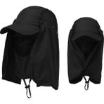 Liangduo Shop Siyah Stil Açık Spor Yürüyüş Kamp Vizör Şapka Uv Koruma Yüz Boyun Kapağı Su Derece Koruma Kapağı (Yurt Dışından) - Standart - Renkli