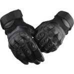 Liangduo Shop Siyah Stil Xl Boyutu Açık Taktik Eldiven Askeri Pu Deri Tam Parmak Eldiven Sürme Spor Spor Eldiven Dağcılık Yürüyüş Bisiklet Mitten (Yurt Dışından) - Renkli - Standart
