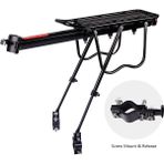 Liangduo Shop Vidalı Montaj Stili Bisiklet Bagaj Taşıyıcı Kargo Arka Raf Raf Bisiklet Çantası Tutucu Gövde Bisiklet Aksesuarları Fit "mtb&4.0" Fatbike (Yurt Dışından)