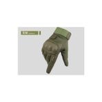 Liangduo Shop Yeşil Tarzı L Boyutu Taktik Parmaksız Eldiven Askeri Ordu Paintball Swat Bisiklet Deri Koruma Kauçuk Knuckle Sürüş Tam Parmak Eldiven Bana (Yurt Dışından)