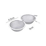 Lianghao Shopb 4.5cm Tarzı Paslanmaz Çelik Çay Demlik Çaydanlık Tepsisi Küre Kilitli Baharat Süzgeç Filtre Sürahi Küresel Kilitli Çay Filtresi Mutfak Aksesuarları (Yurt Dışından) - çay süzgeci - Beyaz