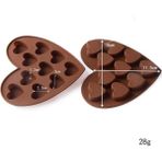 Lianghao Shopb Kalp Tarzı Silikon Çikolata Früktoz Kek Kalıbı Puding Dondurma Izgarası Şekerleme Şekillendirme Silikon Kalıp Gülümseme, Kalp, Hayvan (Yurt Dışından) - Renkli