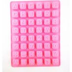 Lianghao Shopb Pembe Stil Alfabe Silikon Kalıplar Çikolata Şeker Harf Şekli El Yapımı Sabun Yapımı Kek Süsleme Kalıbı Buz Küpü Pişirme Araçları (Yurt Dışından) - Renkli
