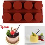 Lianghao Shopb Sıcak 8-Kovuk Oval Şekilli Sabun Kalıbı Silikon Çikolata Kalıbı Kek Kurabiye Tepsi Ev Yapımı Yapımı Dıy Buz Küpü Şeker Cupcake (Yurt Dışından) - Renkli