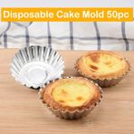 Lianghao Shopb Yüksek Kaliteli Alüminyum Yeniden Kullanılabilir Kek Yumurta Tatlı Kalıbı Çiçek Şekilli Oluklu Cupcake Fırın Kalıpları (Yurt Dışından) - Renkli