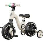 Lianyingzhuangshi Pedallı Çok Fonksiyonlu Çocuk Denge Arabası 1 A 3-6 Yaş Bebek Scooter Üç Tekerlekli Bisiklet Çocuklar 2'si 1 Arada Üç Tekerlekli Bisiklet (Yurt Dışından) - Beyaz