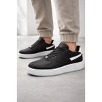 Liarca Beyaz Siyah Trend Süper Rahat 4 Mevsim Unisex Günlük Yürüyüş Spor Ayakkabı Sneaker - Beyaz - Siyah