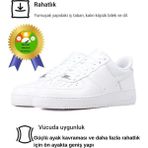 Liarca Beyaz Yürüyüş Spor Ayakkabı Sneaker Düz Taban Tekstil Malzeme ile Rahat Kullanım