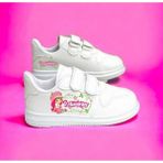 Lias Shoes Çilek Model Kız Baskılı Çocuk Spor Ayakkabı Sneaker - 001 - Beyaz