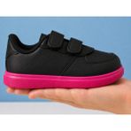 Lias Shoes Kız Çocuk Siyah Pembe Taban Rahat Taban Spor Ayakkabı
