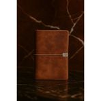 LİBE 13x20 Yumuşak Kapak Vintage Dolgulu Deri - Günlük & Not & seyahat Defteri