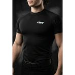 Liber Premium Compression T-Shirt - Siyah Sporcu Tişörtü - Gym & Fitness Muscle Fit Vücudu Saran - XL