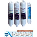 Liberti Kapalı Kasa 12 Inç Su Arıtma Cihazı Filtresi Inline 4 Aşamalı Nsf Onaylı Set