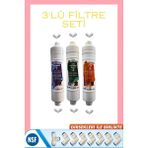 Liberty Inline Filtre Kapalı Kasa Su Arıtma Cihazları İçin Uyumlu Filtre Seti - 3 LÜ FİLTRE