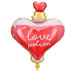 Libetui Folyo Balon Love Potion Dekorasyon Sevgililer Günü Nişan Düğün Dekorasyonu Sevgililer Günü Kalp Balon Aşk İksiri Sihirli İksiri Aşk