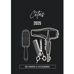 Libro de Citas 2025: Agenda para peluquería y estilistas, día por página con fechas y horas, 4 Empleados (Intervalo de 30 Minutos) | 12 meses,de 7:00 a 22:30 y Calendario de Mes Corriente A4
