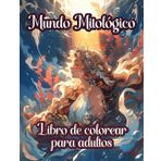 Libro de colorear para adultos Mundo Mitológico: personajes clásicos, dioses de olimpo, diosas mitológicas y muchos más en escenarios de la Grecia y Roma clásicas