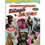 Libro di Ritagli e Collage vol.6 Società Vittoriana degli Animali: + 215 illustrazioni vintage di alta qualità di gatti vestiti, scimmie, tigri e molto altro per collage creativi senza limiti.