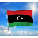 Libya Devleti Bayrağı Premium Raşel Kumaş 100X150 cm